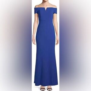 Calvin Klein Royal blue Off-Shoulder Dress